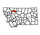 Map of Pondera County