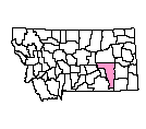 Map of Rosebud County
