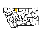 Map of Toole County