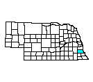 Map of Otoe County