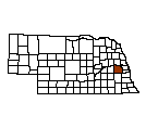Map of Saunders County