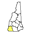 Map of Cheshire County