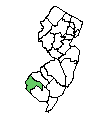 Map of Salem County