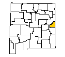 Map of Curry County