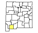 Map of Luna County