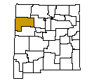 Map of McKinley County