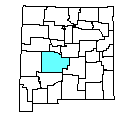 Map of Socorro County