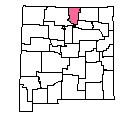 Map of Taos County