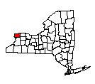 Map of Niagara County