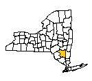 Map of Ulster County
