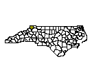 Map of Ashe County