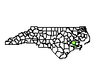 Map of Craven County