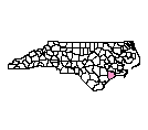 Map of Onslow County