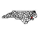 Map of Pamlico County