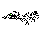 Map of Yancey County