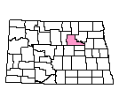 Map of Benson County