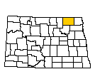 Map of Cavalier County