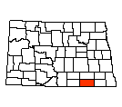 Map of Dickey County