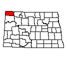 Map of Divide County