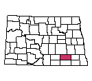 Map of LaMoure County