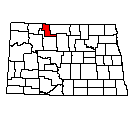 Map of Renville County