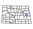 Map of Steele County