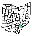 Map of Athens County
