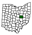 Map of Coshocton County