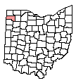 Map of Defiance County