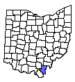 Map of Gallia County