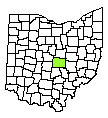 Map of Licking County