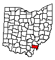 Map of Meigs County