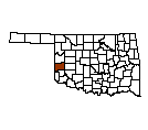 Map of Beckham County