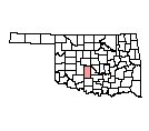 Map of Grady County