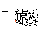 Map of Harmon County