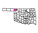 Map of Harper County
