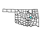 Map of Okfuskee County