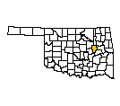 Map of Okmulgee County