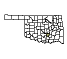 Map of Pontotoc County