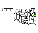 Map of Sequoyah County