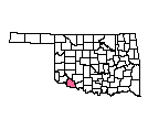 Map of Tillman County