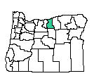 Map of Gilliam County