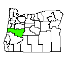 Map of Lane County