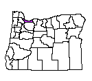 Map of Multnomah County