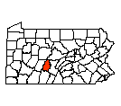 Map of Blair County