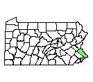 Map of Bucks County