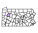Map of Clarion County