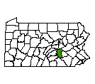 Map of Dauphin County
