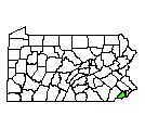 Map of Delaware County