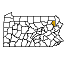 Map of Lackawanna County